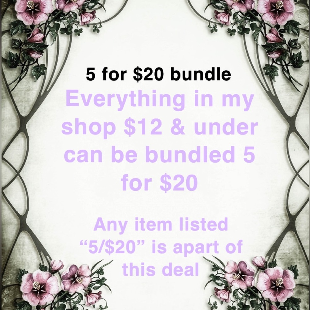 5 for $20